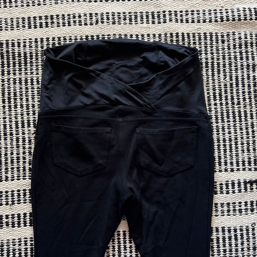 Isabel maternity size medium black stretchy maternity skinny pants - Picture 5 of 6
